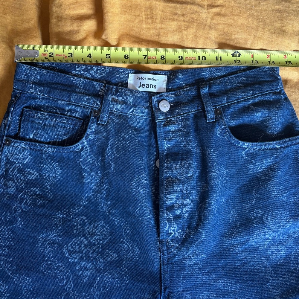 Reformation Cynthia High Rise Straight Long Jeans